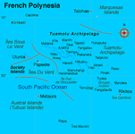 Map of French Polynesia