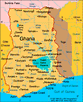 Map of Ghana