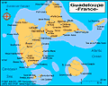 Map of Guadeloupe