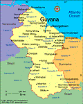 Map of Guyana