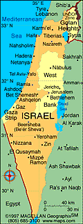 Map of Israel