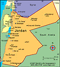 Map of Jordan