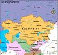 Map of Kazakhstan