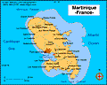 Map of Martinique