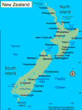 Map of New Zealand