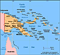 Map of Papua New Guinea