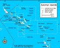 Map of Solomon Islands