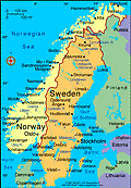 Map of Sweden