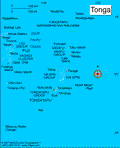 Map of Tonga