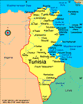 Map of Tunisia