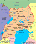 Map of Uganda