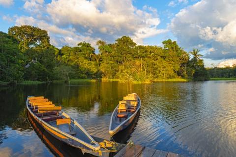 Amazon River at sunset