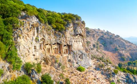 Cliffside tombs