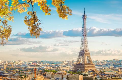 Eiffel tour and Paris cityscape