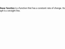 Graphing Linear Functions to Find the Rate of Change