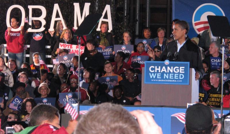 Democratic senator Barack Obama wins the presidential election against Sen. John McCain, taking 338 